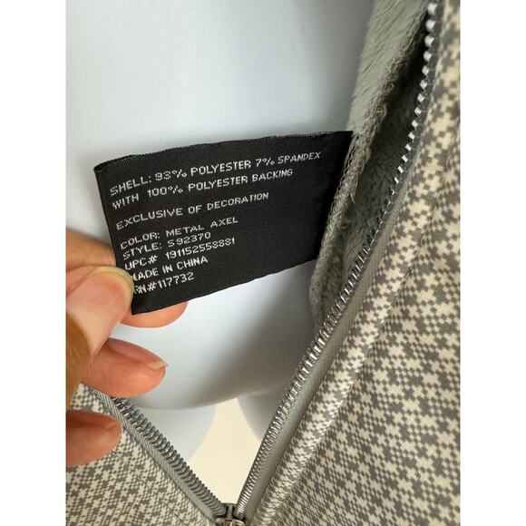 ZeroXposur Gray Hooded Zip Jacket Small Fleece Lined Winter Coat - Picture 4 of 10